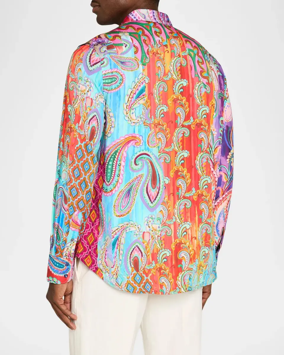 Robert Graham Men's Embellished Paisley Shirt | Thumbnail 3 Robert Graham Men's Embellished Paisley Shirt | Thumbnail 3