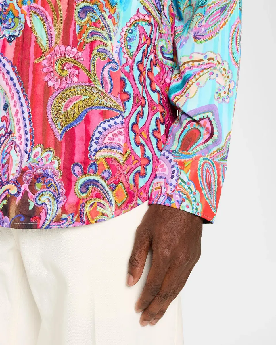 Robert Graham Men's Embellished Paisley Shirt | Thumbnail 5 Robert Graham Men's Embellished Paisley Shirt | Thumbnail 5