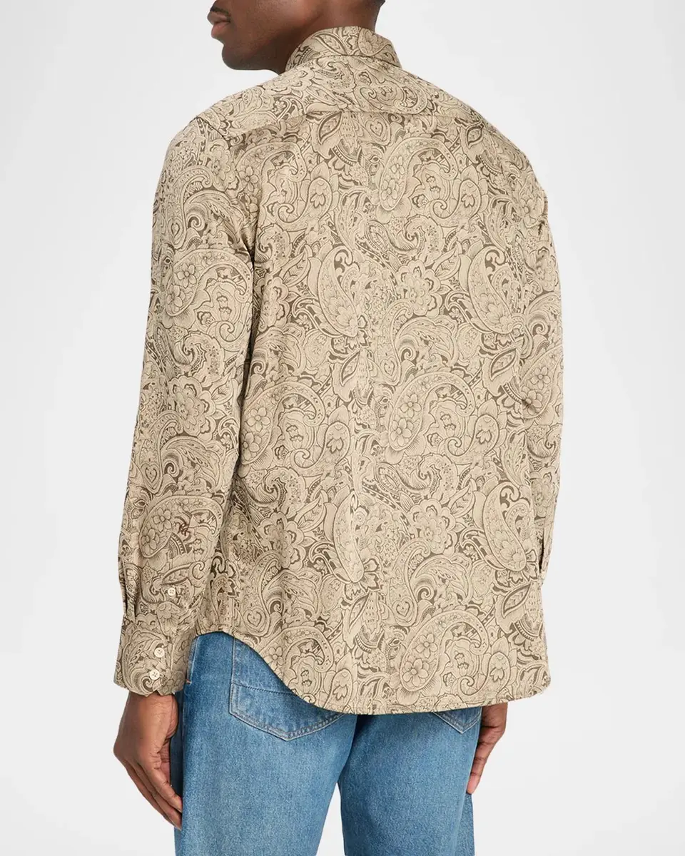 Robert Graham Men's Hudson Paisley Stretch Cotton Shirt | Thumbnail 3