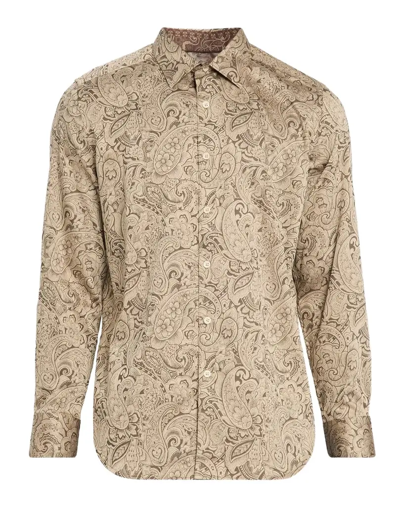 Men's Hudson Paisley Stretch Cotton Shirt Men's Hudson Paisley Stretch Cotton Shirt