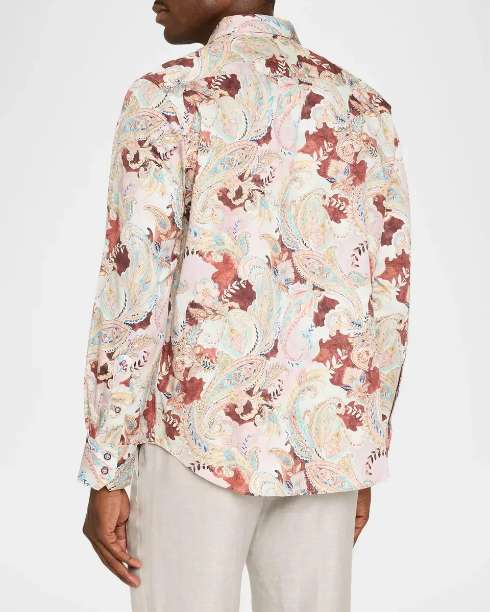 Robert Graham Men's Red Rock Stretch-Cotton Shirt | Thumbnail 3 Robert Graham Men's Red Rock Stretch-Cotton Shirt | Thumbnail 3
