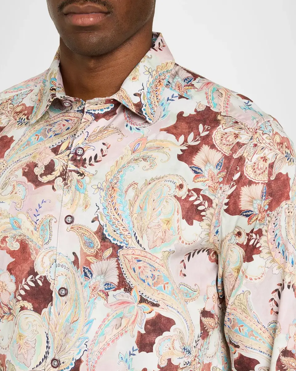 Robert Graham Men's Red Rock Stretch-Cotton Shirt | Thumbnail 5 Robert Graham Men's Red Rock Stretch-Cotton Shirt | Thumbnail 5