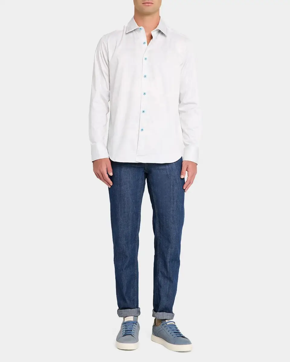 Robert Graham Men's Ferris Metallic Embroidered Button-Front Shirt | Thumbnail 2