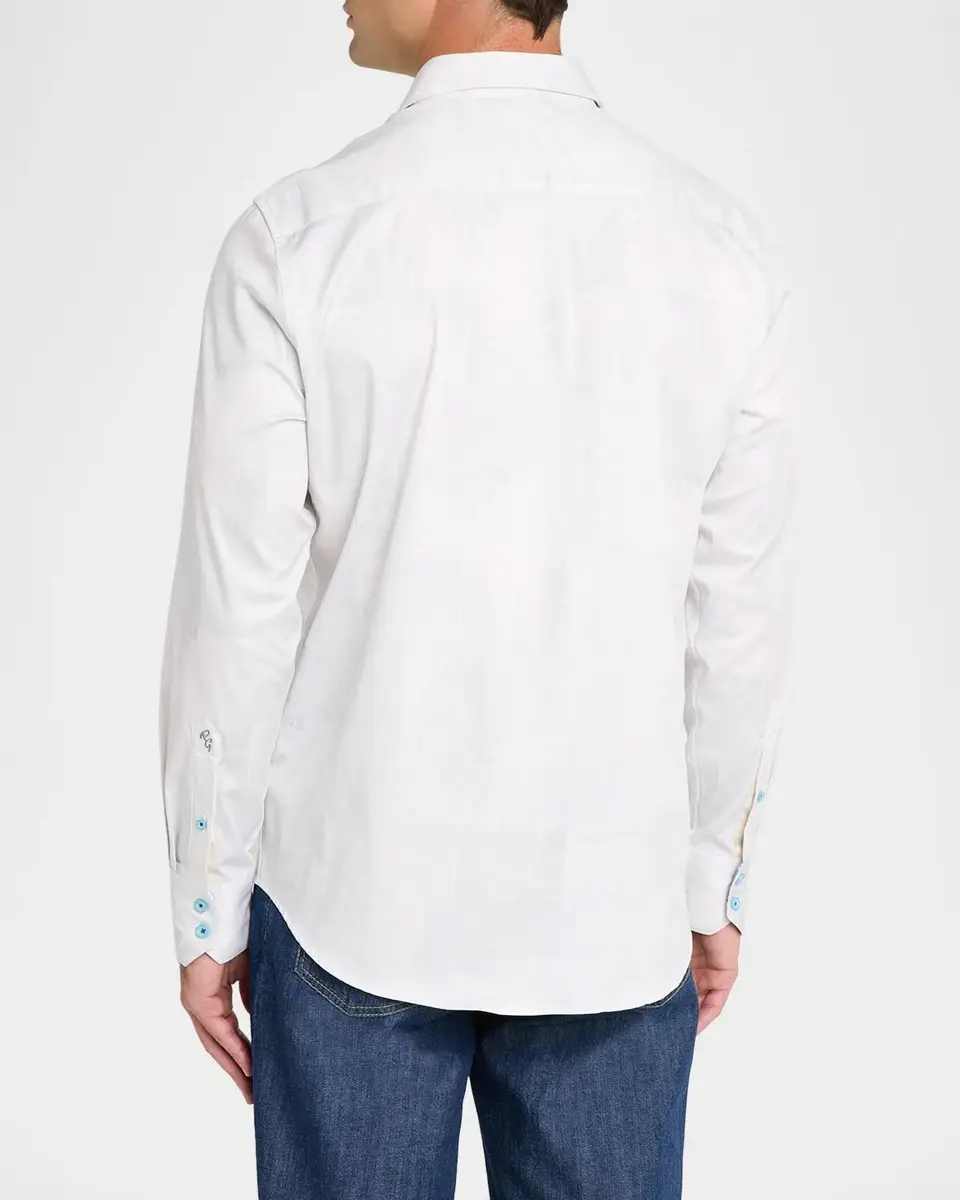 Robert Graham Men's Ferris Metallic Embroidered Button-Front Shirt | Thumbnail 3