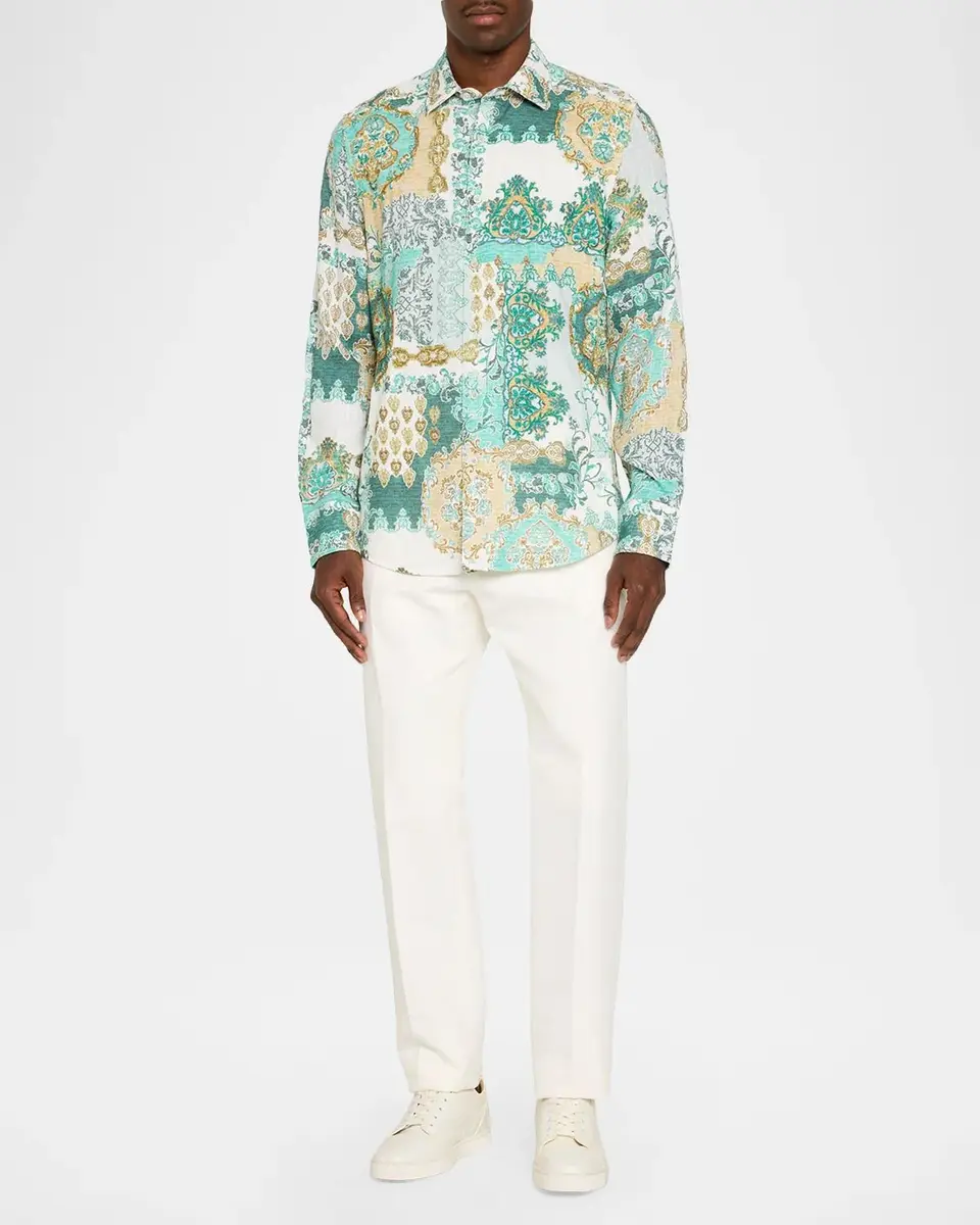 Robert Graham Men's Fairbank Embellished Long-Sleeve Shirt | Thumbnail 2 Robert Graham Men's Fairbank Embellished Long-Sleeve Shirt | Thumbnail 2