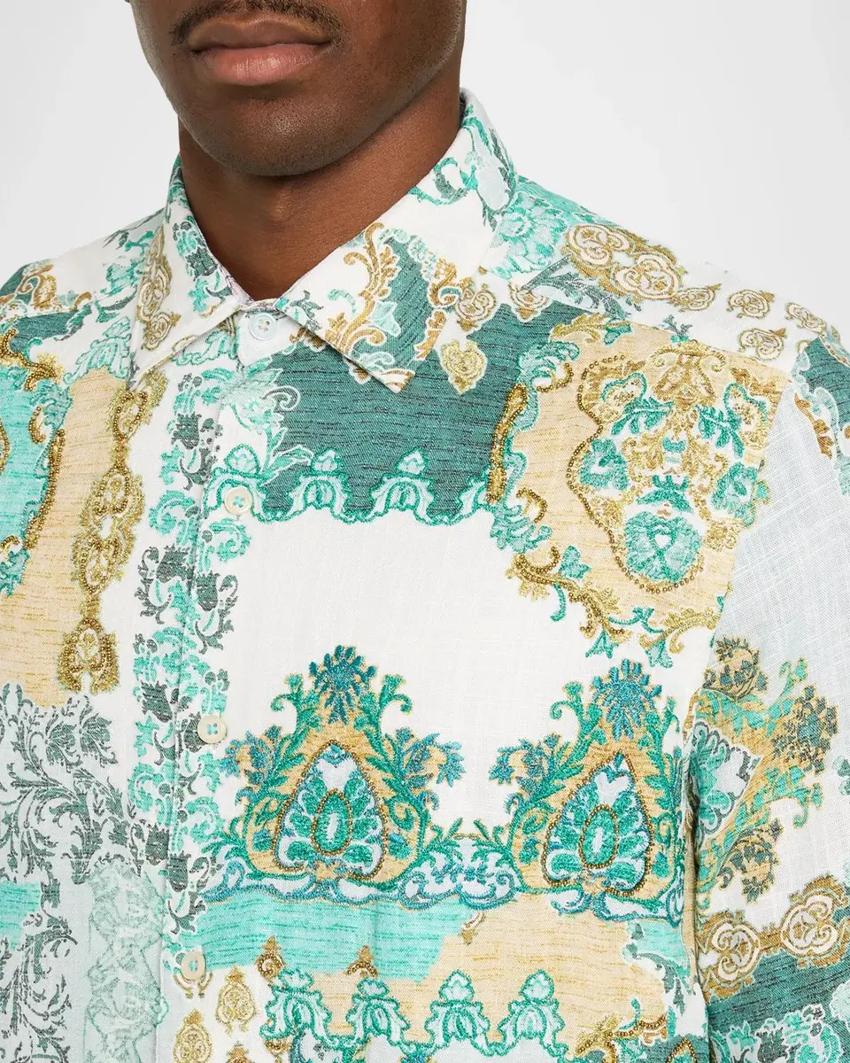 Robert Graham Men's Fairbank Embellished Long-Sleeve Shirt | Thumbnail 5 Robert Graham Men's Fairbank Embellished Long-Sleeve Shirt | Thumbnail 5