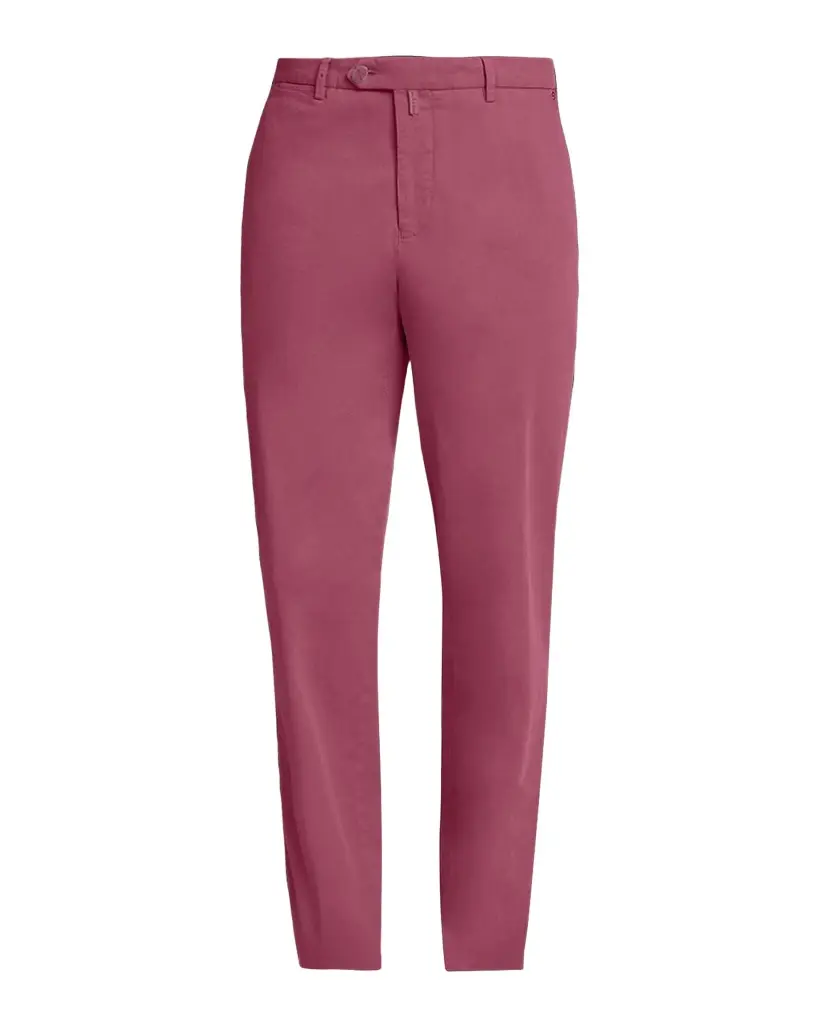 Kiton Men's Lyocell Straight-Leg Flat-Front Pants