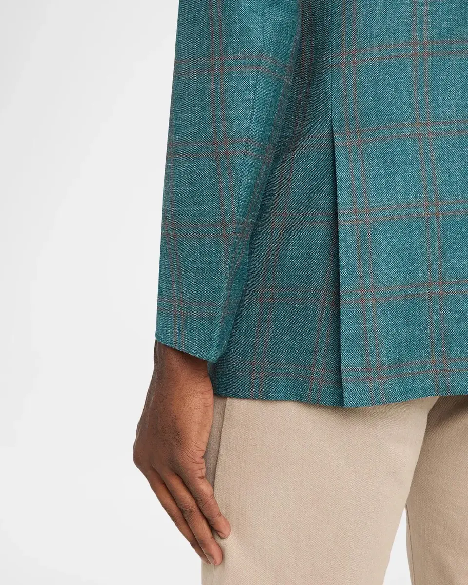 Kiton Men's Wool Plaid Single-Breasted Sport Coat | Thumbnail 8