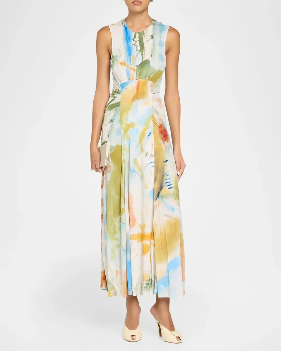 Ulla Johnson Lana Ruched Jersey Midi Dress | Thumbnail 2 Ulla Johnson Lana Ruched Jersey Midi Dress | Thumbnail 2