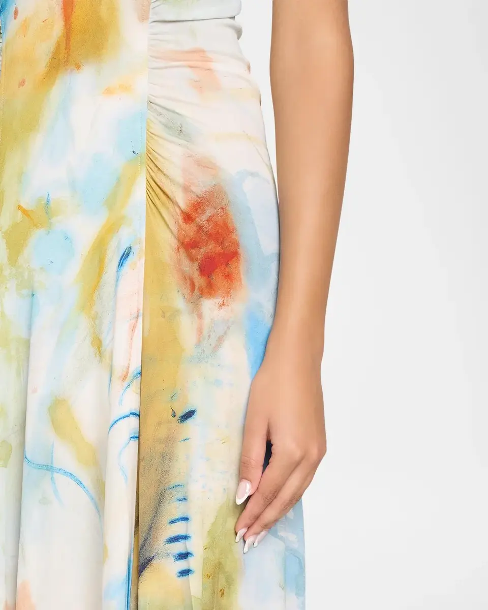 Ulla Johnson Lana Ruched Jersey Midi Dress | Thumbnail 5 Ulla Johnson Lana Ruched Jersey Midi Dress | Thumbnail 5