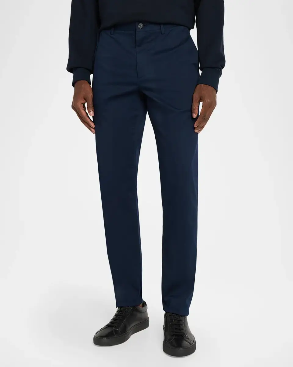 Theory Men's Zaine Cotton-Stretch Straight Leg Pants | Thumbnail 4