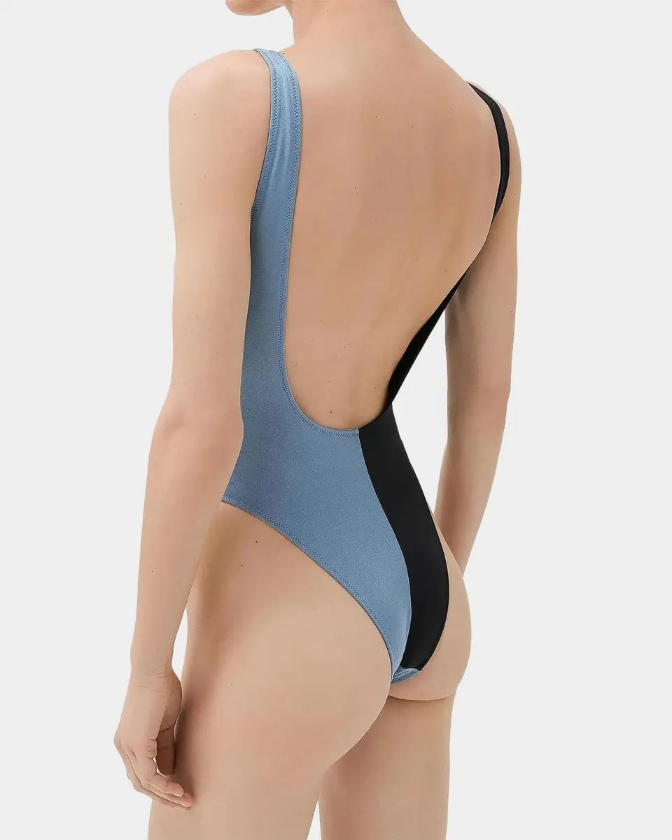 Versace Colorblocked Twist One-Piece Swimsuit | Thumbnail 2 Versace Colorblocked Twist One-Piece Swimsuit | Thumbnail 2