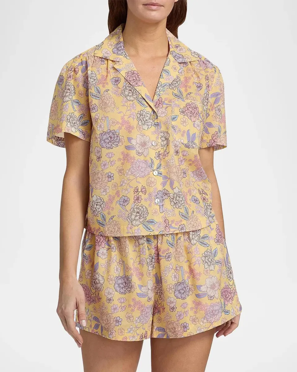 Papinelle Karolina Floral Short Pajamas | Thumbnail 4 Papinelle Karolina Floral Short Pajamas | Thumbnail 4