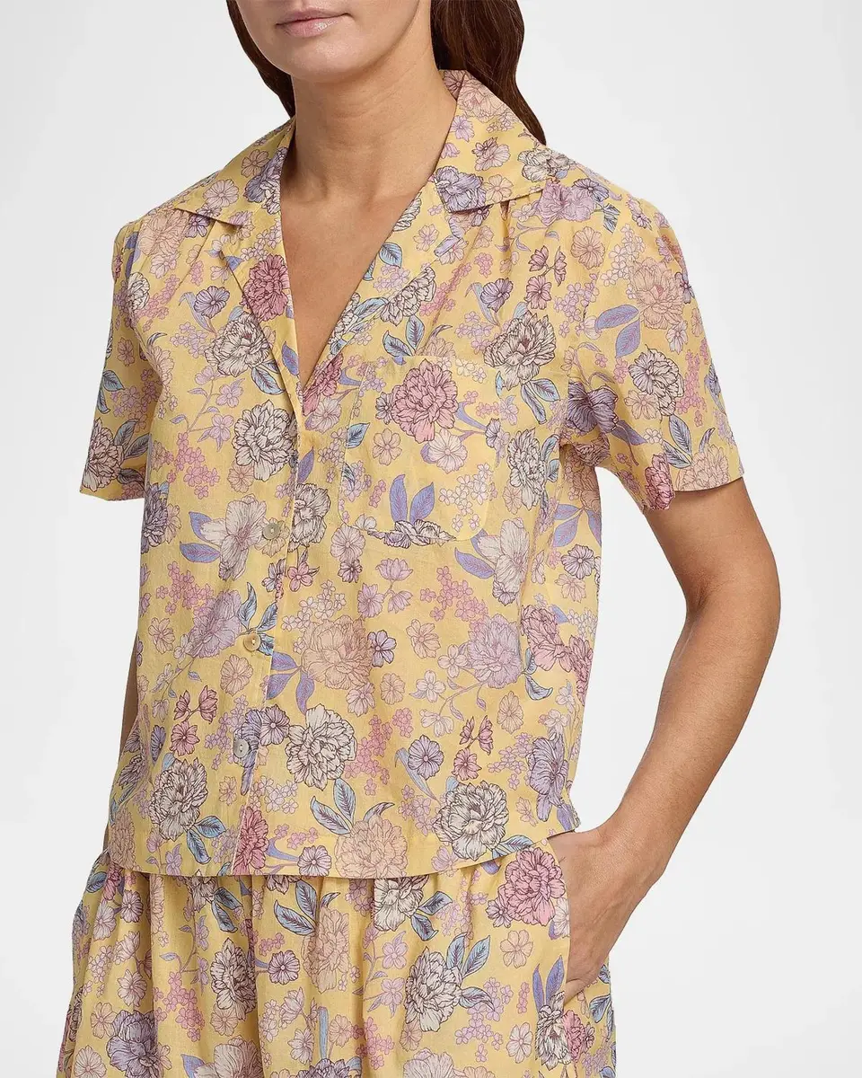 Papinelle Karolina Floral Short Pajamas | Thumbnail 5 Papinelle Karolina Floral Short Pajamas | Thumbnail 5