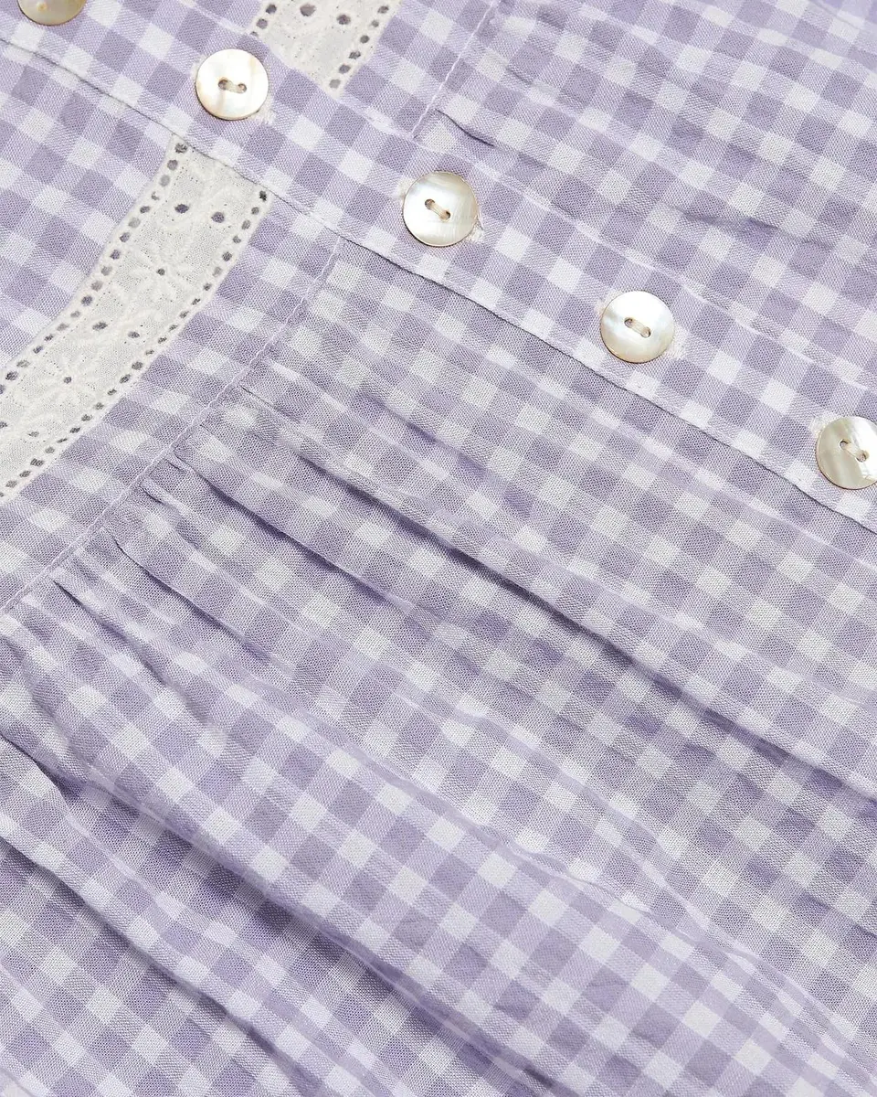 Papinelle Seersucker Gingham Strappy Nightie | Thumbnail 6 Papinelle Seersucker Gingham Strappy Nightie | Thumbnail 6