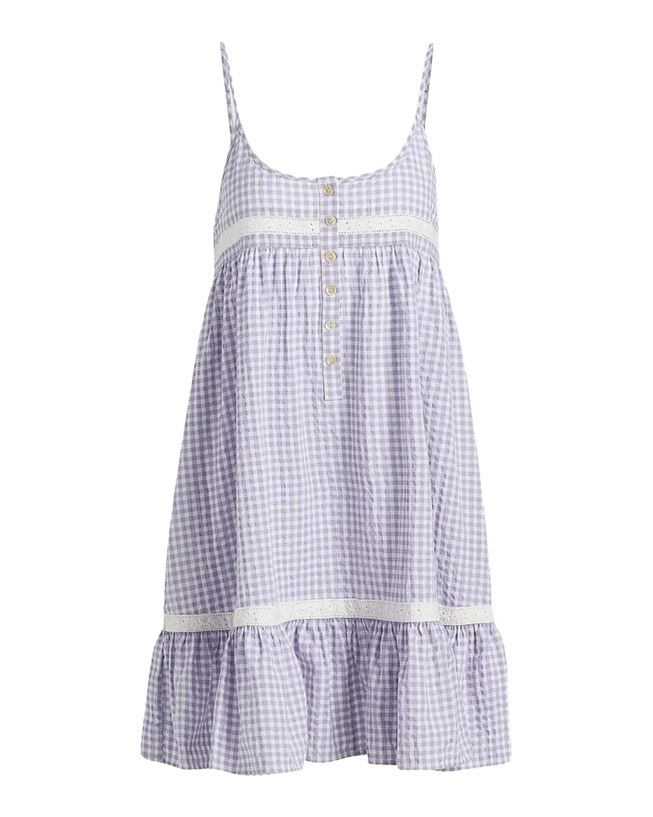 Seersucker Gingham Strappy Nightie Seersucker Gingham Strappy Nightie
