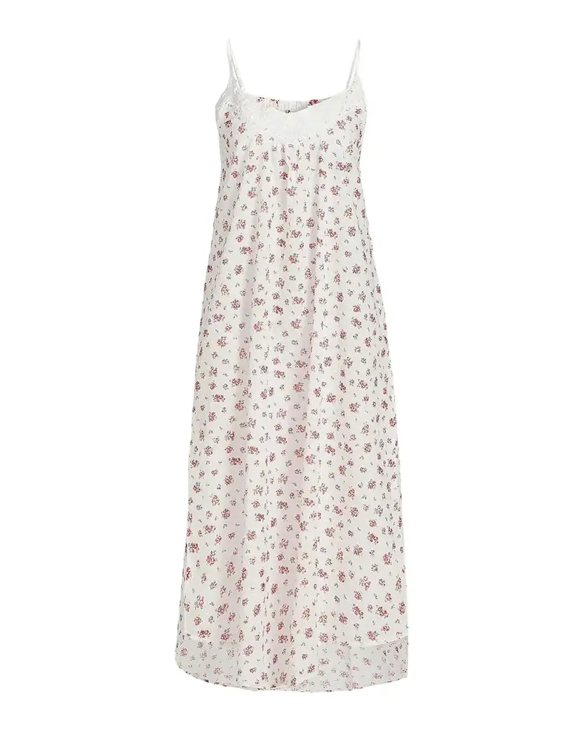Papinelle Floral Swiss Dot Maxi Nightie