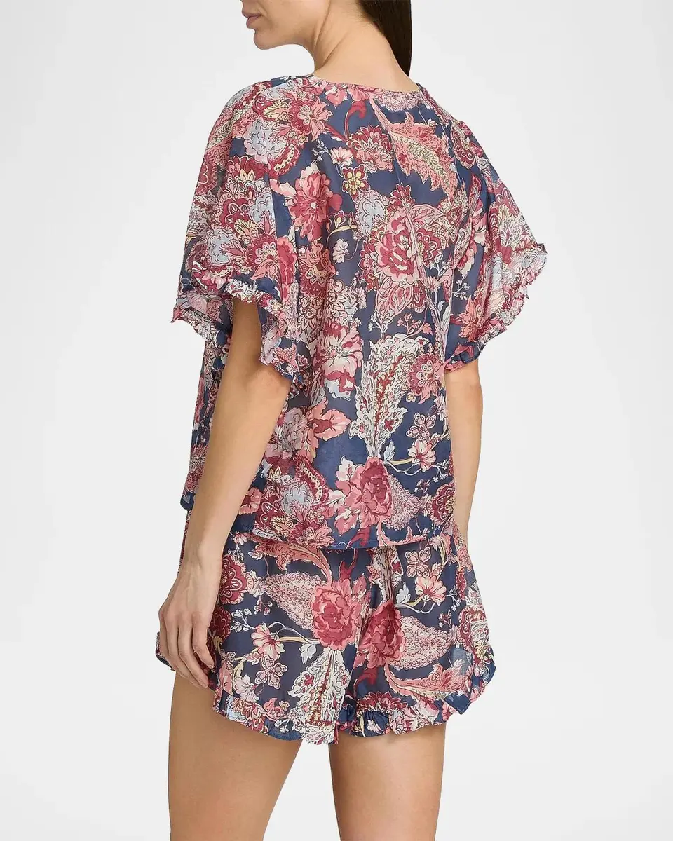 Papinelle Ella Frill Boxer Pajamas | Thumbnail 3 Papinelle Ella Frill Boxer Pajamas | Thumbnail 3