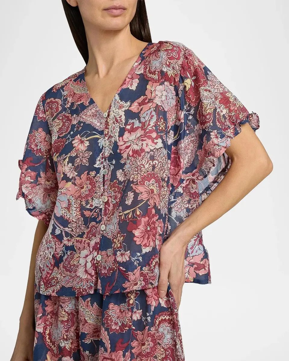 Papinelle Ella Frill Boxer Pajamas | Thumbnail 5 Papinelle Ella Frill Boxer Pajamas | Thumbnail 5
