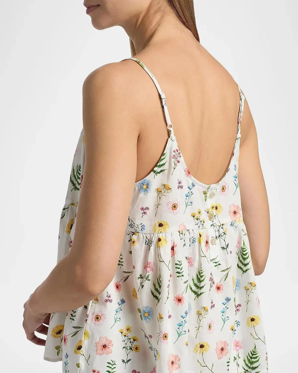 Papinelle Elodie Wildfloral Cotton Cami & Boxer Pajamas | Thumbnail 5 Papinelle Elodie Wildfloral Cotton Cami & Boxer Pajamas | Thumbnail 5
