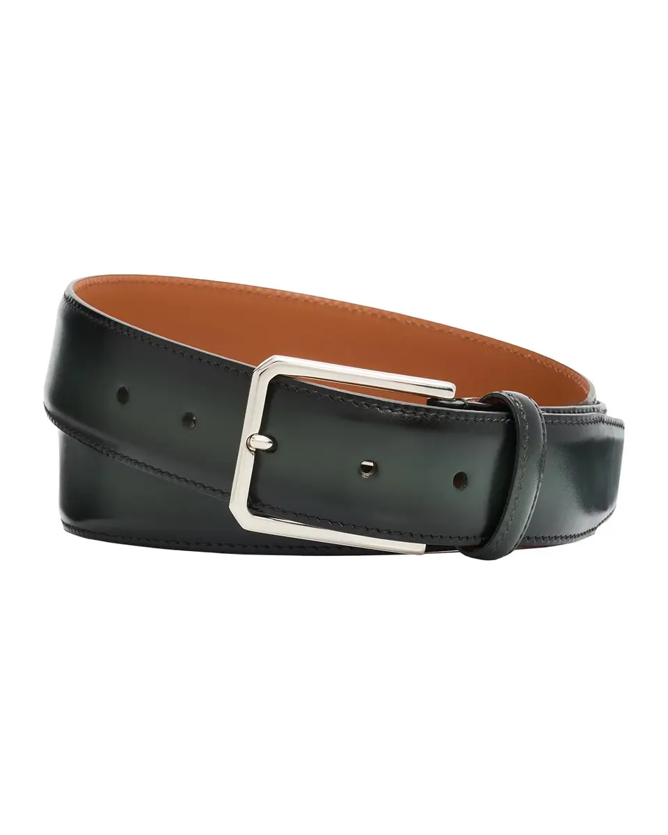 Santoni Men's Leather Belt | Thumbnail 3