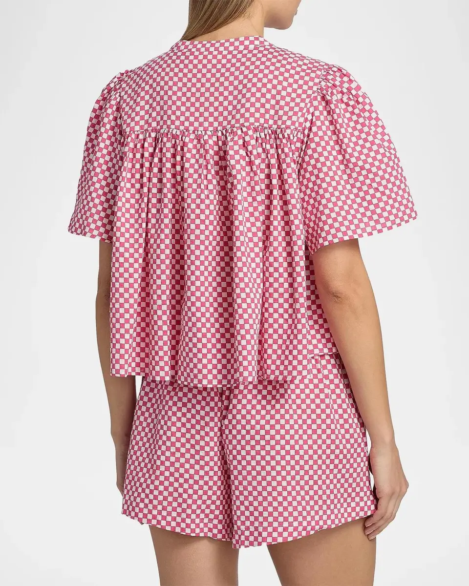 Papinelle Anais Gathered Boxer Pajamas | Thumbnail 3 Papinelle Anais Gathered Boxer Pajamas | Thumbnail 3