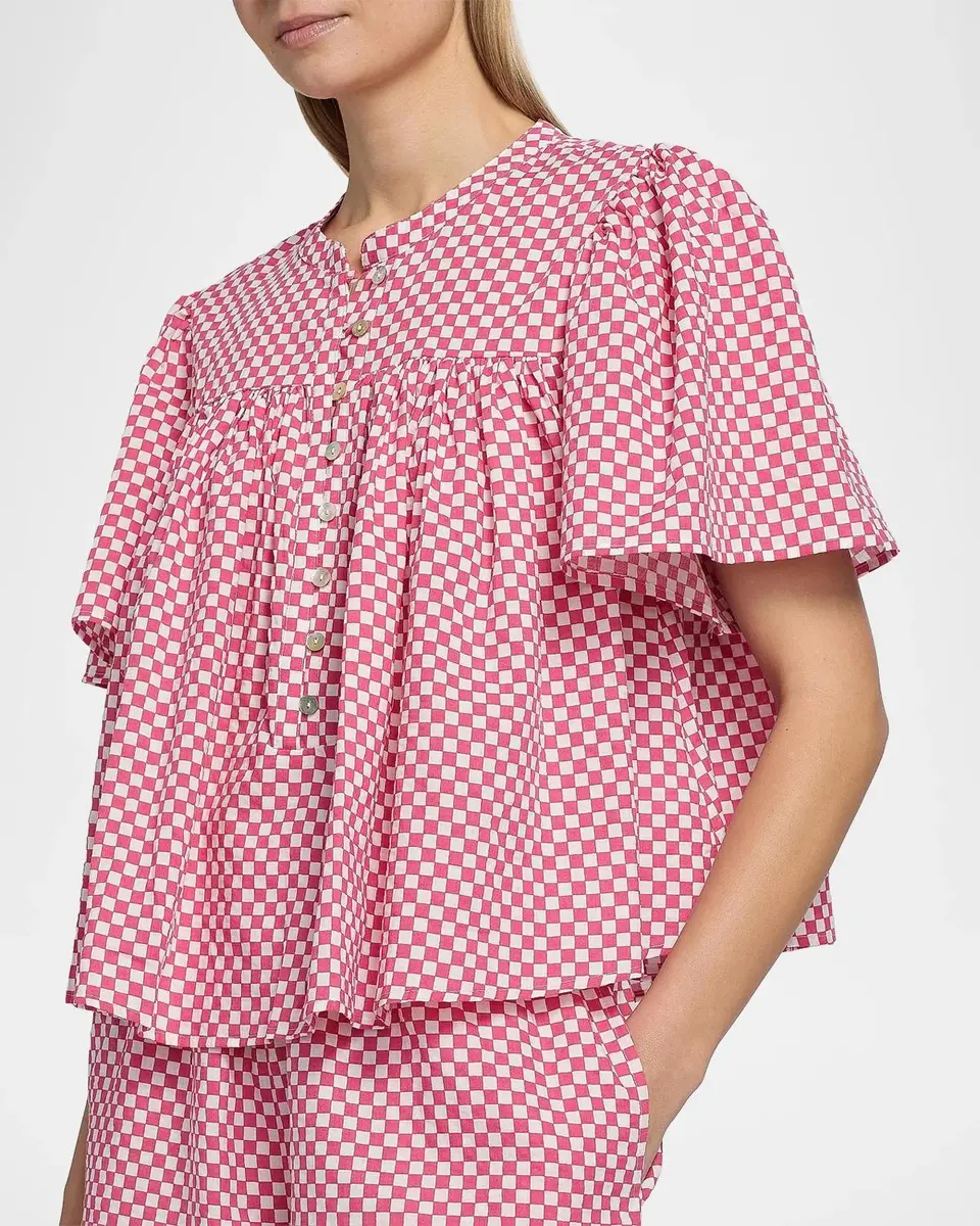Papinelle Anais Gathered Boxer Pajamas | Thumbnail 5 Papinelle Anais Gathered Boxer Pajamas | Thumbnail 5