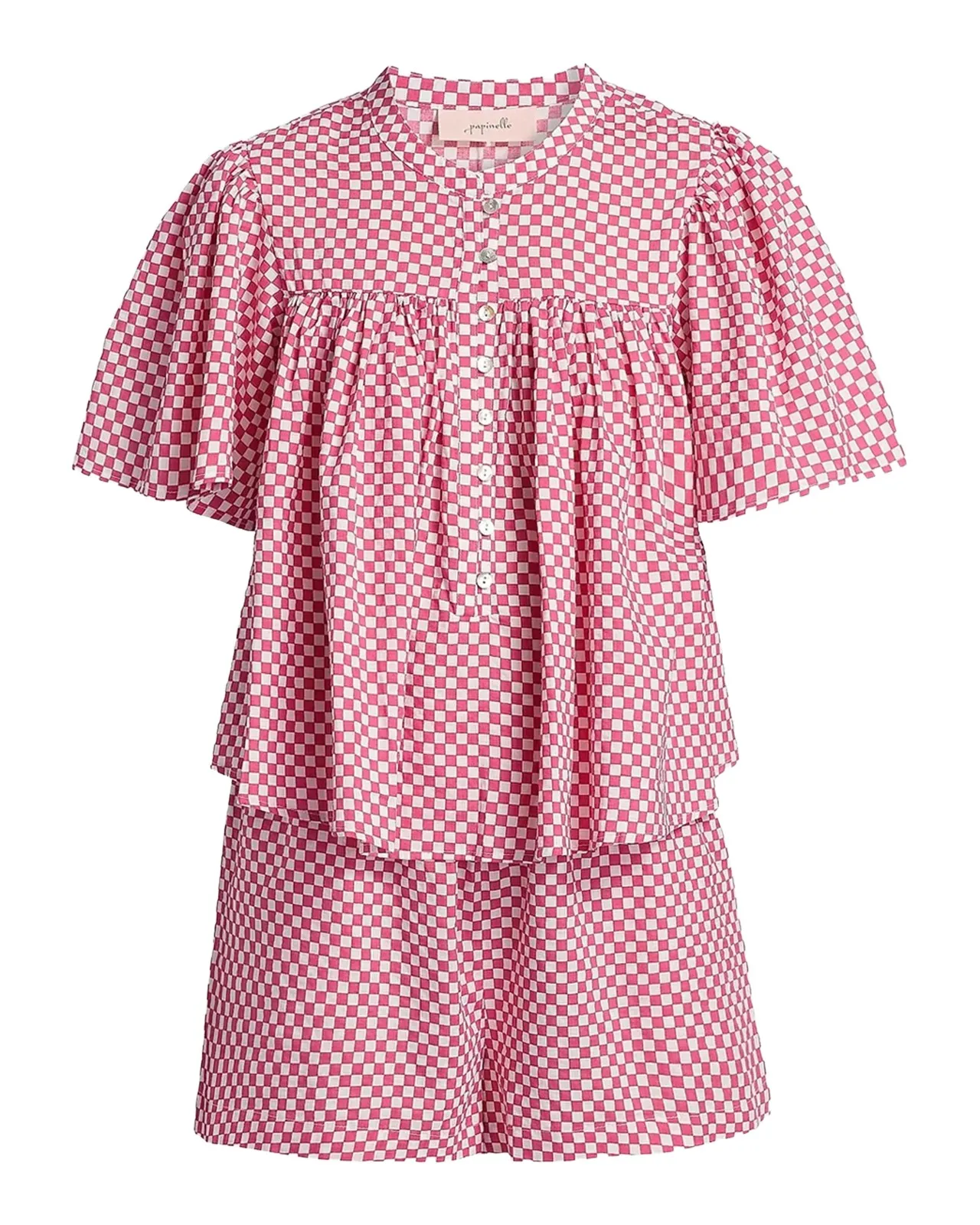 Anais Gathered Boxer Pajamas Anais Gathered Boxer Pajamas