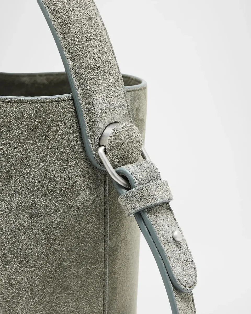 Giorgio Armani Small Suede Bucket Shoulder Bag | Thumbnail 3