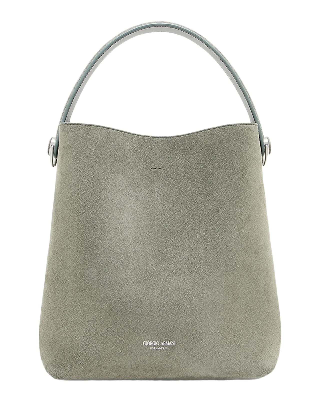 Giorgio Armani Small Suede Bucket Shoulder Bag