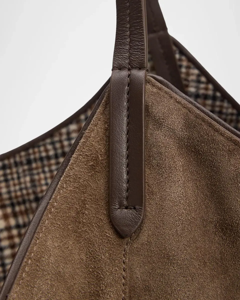 Brunello Cucinelli Reversible Suede Shopper Tote Bag | Thumbnail 6 Brunello Cucinelli Reversible Suede Shopper Tote Bag | Thumbnail 6