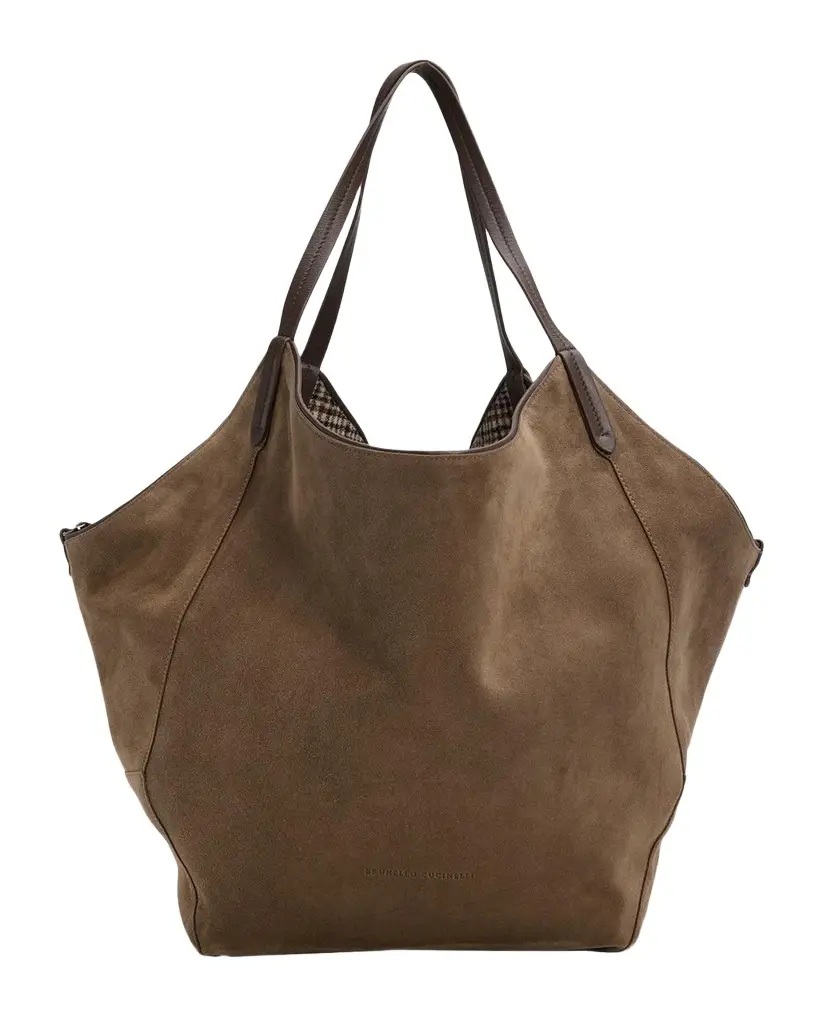 Reversible Suede Shopper Tote Bag Reversible Suede Shopper Tote Bag
