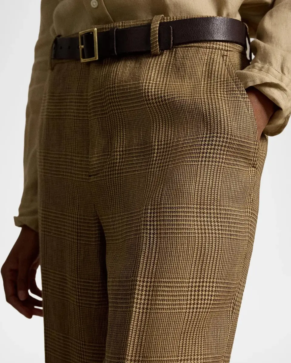 Polo Ralph Lauren Plaid Linen Relaxed Straight Pants | Thumbnail 5 Polo Ralph Lauren Plaid Linen Relaxed Straight Pants | Thumbnail 5