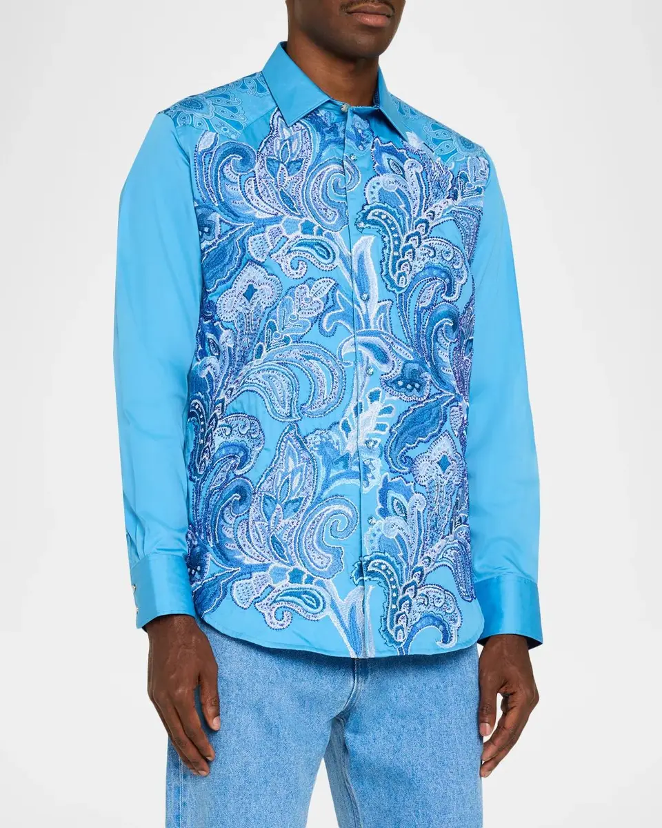 Robert Graham Men's Limited Edition J. Scott's World Long-Sleeve Button-Front Shirt | Thumbnail 4 Robert Graham Men's Limited Edition J. Scott's World Long-Sleeve Button-Front Shirt | Thumbnail 4