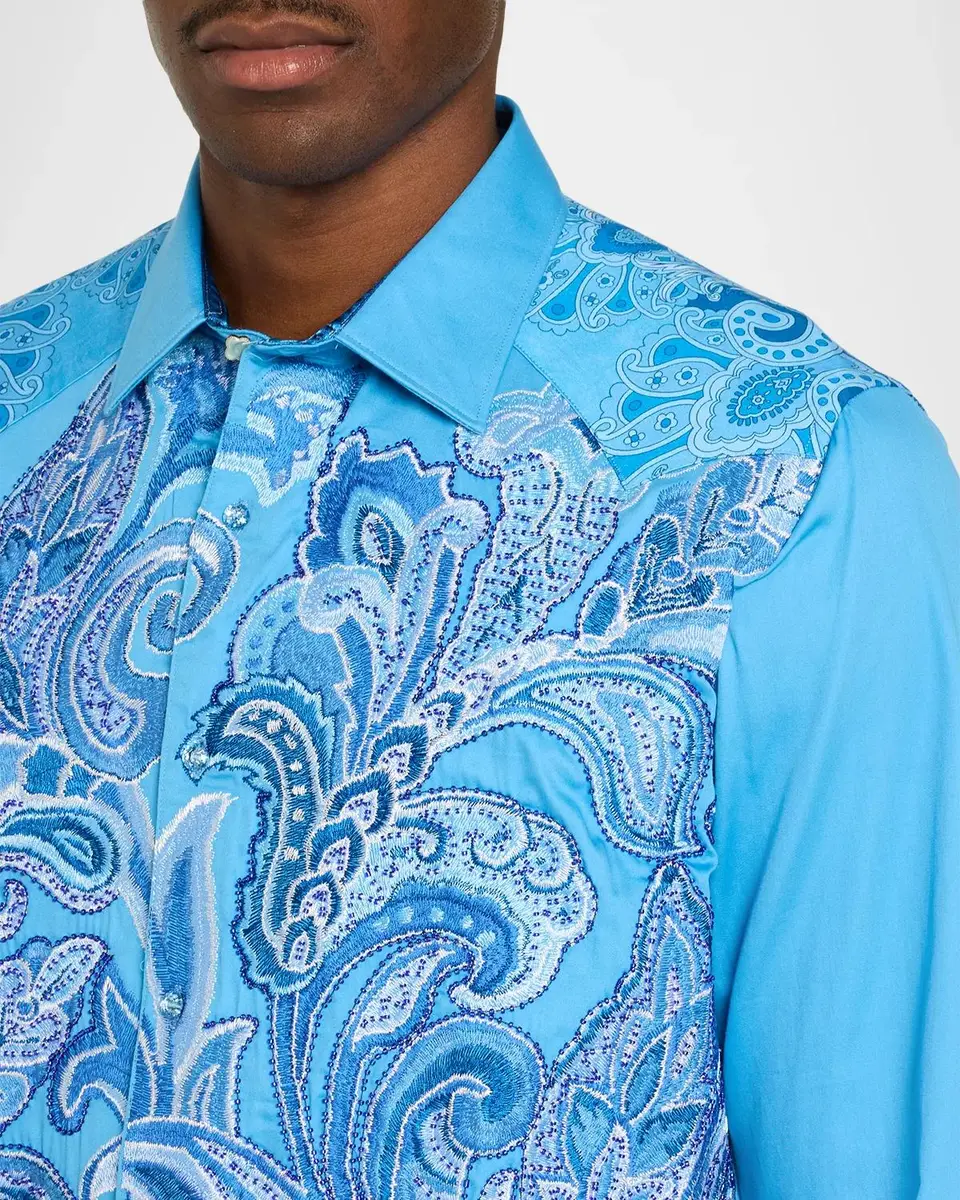 Robert Graham Men's Limited Edition J. Scott's World Long-Sleeve Button-Front Shirt | Thumbnail 5 Robert Graham Men's Limited Edition J. Scott's World Long-Sleeve Button-Front Shirt | Thumbnail 5