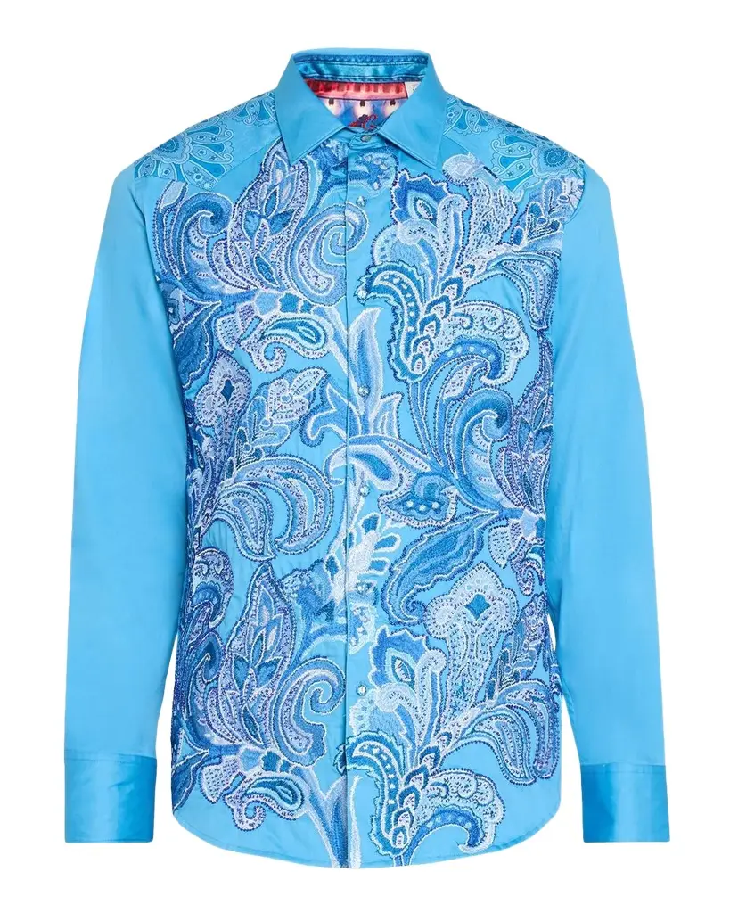 Men's Limited Edition J. Scott's World Long-Sleeve Button-Front Shirt Men's Limited Edition J. Scott's World Long-Sleeve Button-Front Shirt