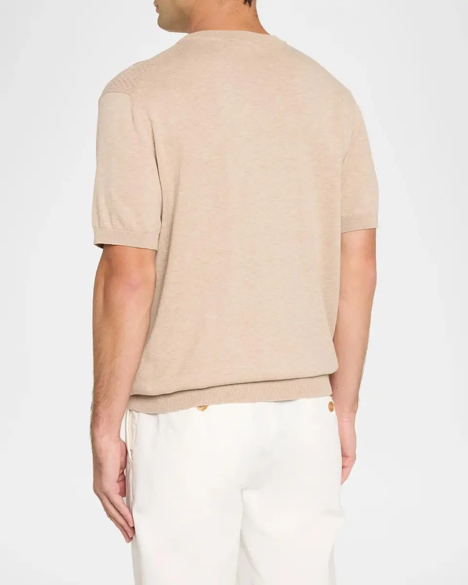 Eton Men's Chevron Short-Sleeve Crewneck Sweater | Thumbnail 3 Eton Men's Chevron Short-Sleeve Crewneck Sweater | Thumbnail 3