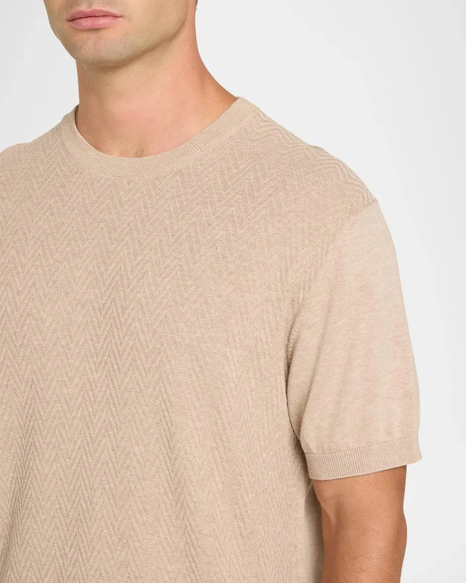 Eton Men's Chevron Short-Sleeve Crewneck Sweater | Thumbnail 5 Eton Men's Chevron Short-Sleeve Crewneck Sweater | Thumbnail 5