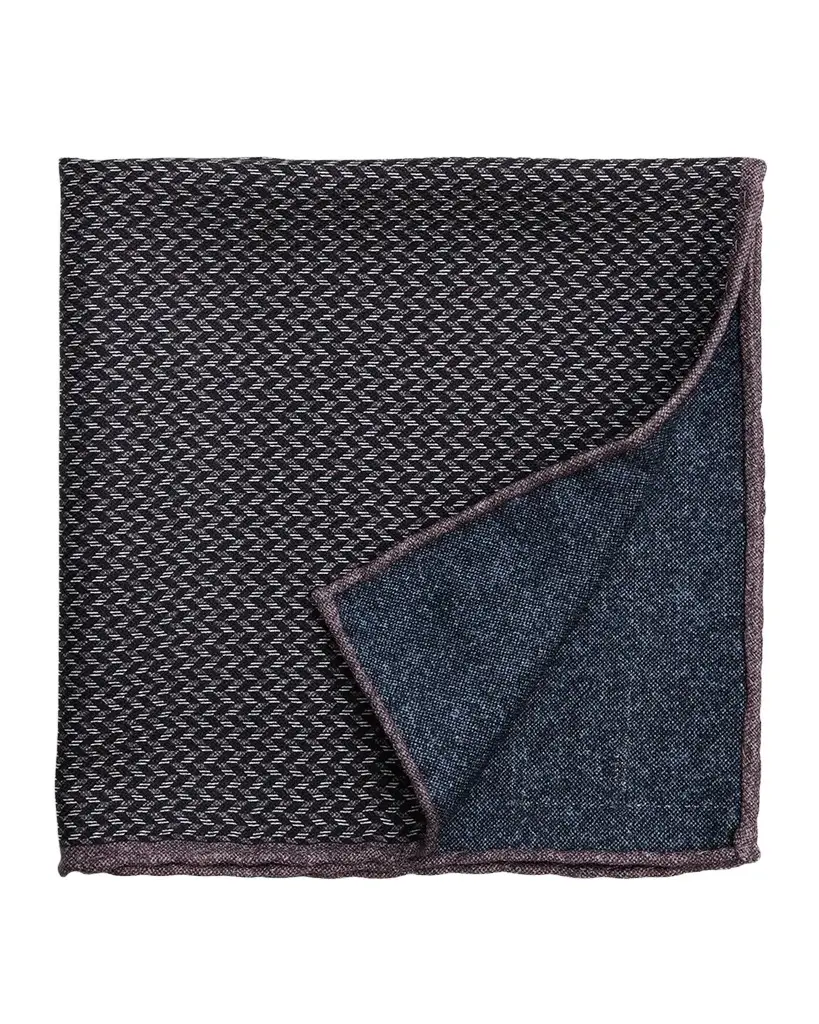Men's Chevron Double-Face Silk Pocket Square Men's Chevron Double-Face Silk Pocket Square