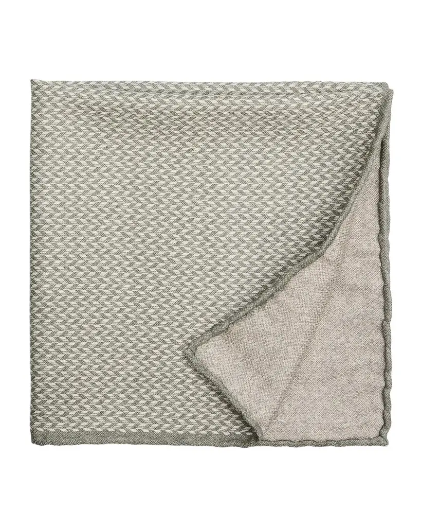 Men's Chevron Double-Face Silk Pocket Square Men's Chevron Double-Face Silk Pocket Square