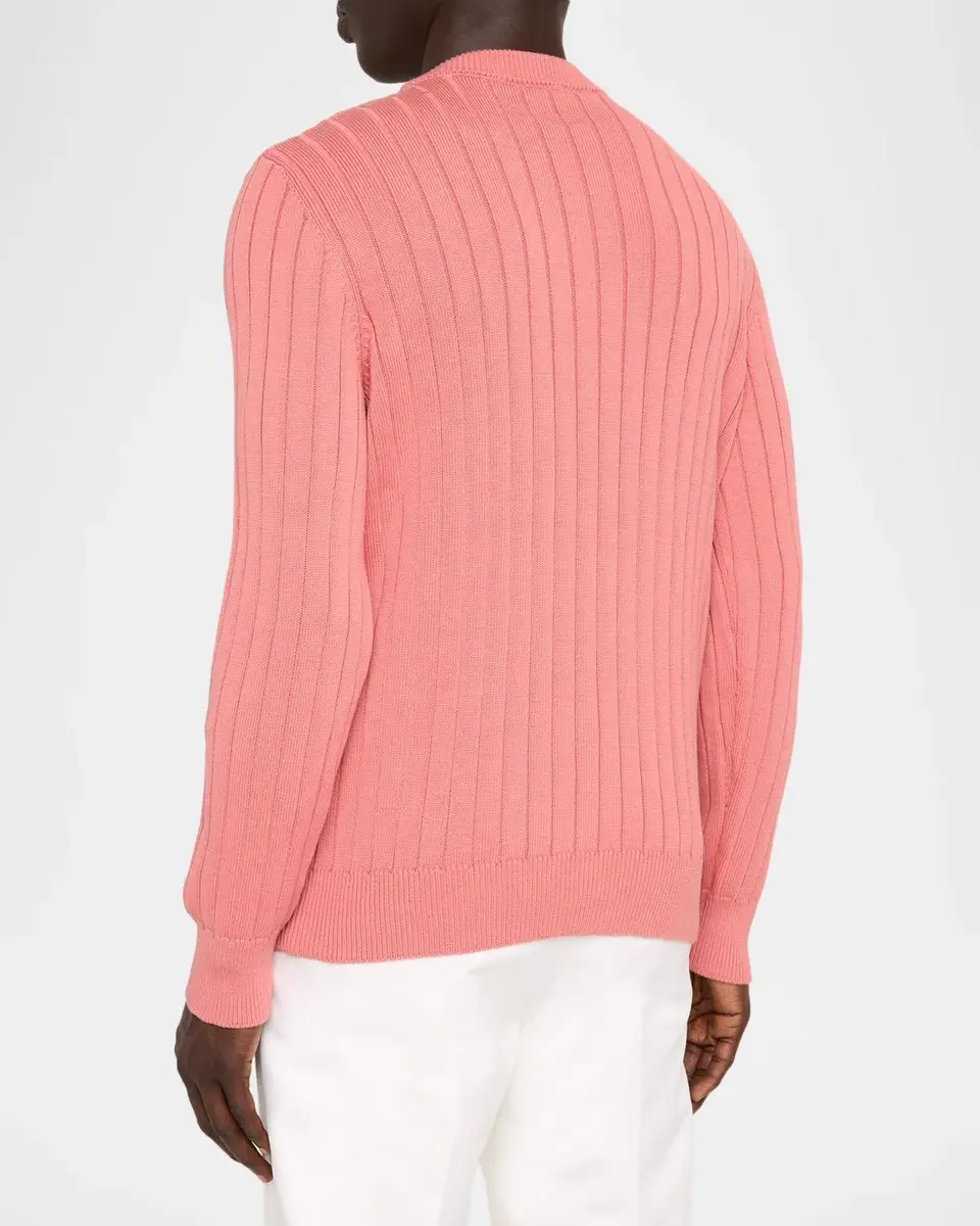 Eton Men's Cotton Ribbed Crewneck Sweater | Thumbnail 3 Eton Men's Cotton Ribbed Crewneck Sweater | Thumbnail 3