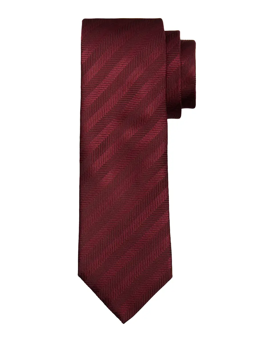 Brunello Cucinelli Men's Tonal Chevron Silk Tie | Thumbnail 2 Brunello Cucinelli Men's Tonal Chevron Silk Tie | Thumbnail 2