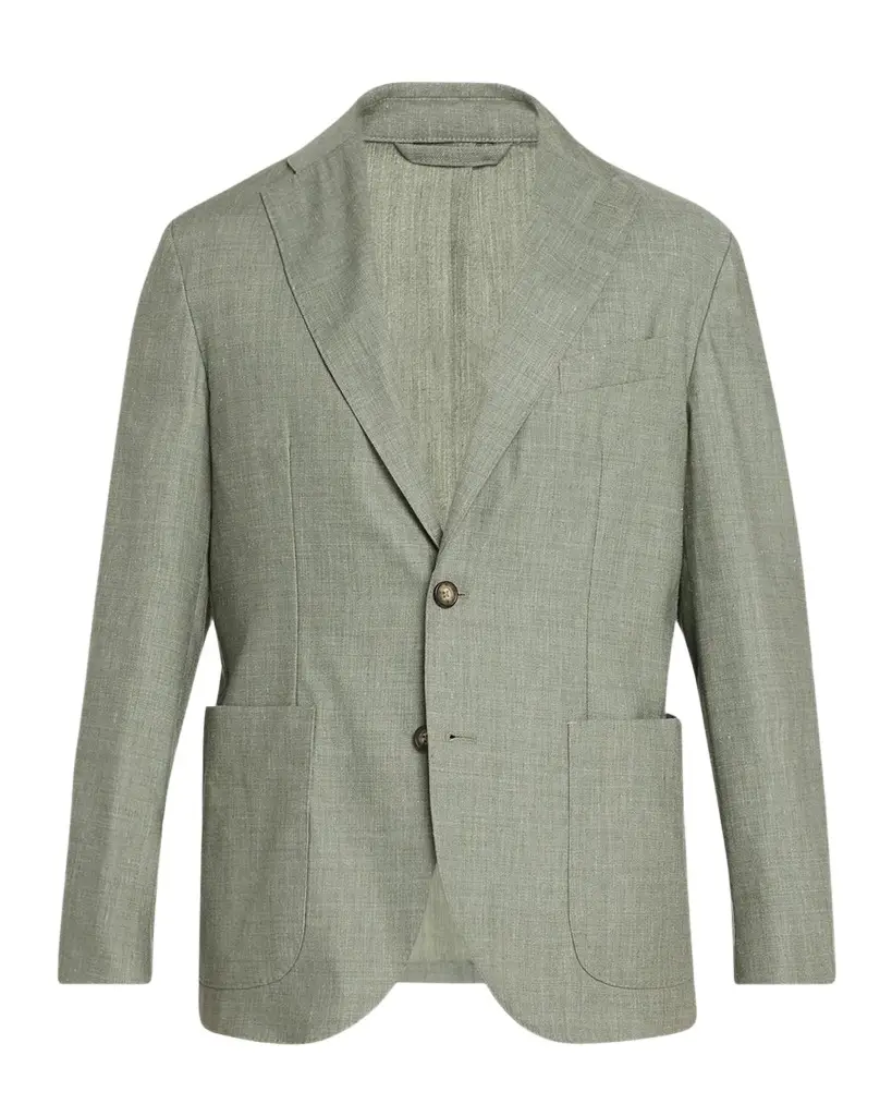 Eton Men's Linen and Wool Single-Breasted Sport Coat