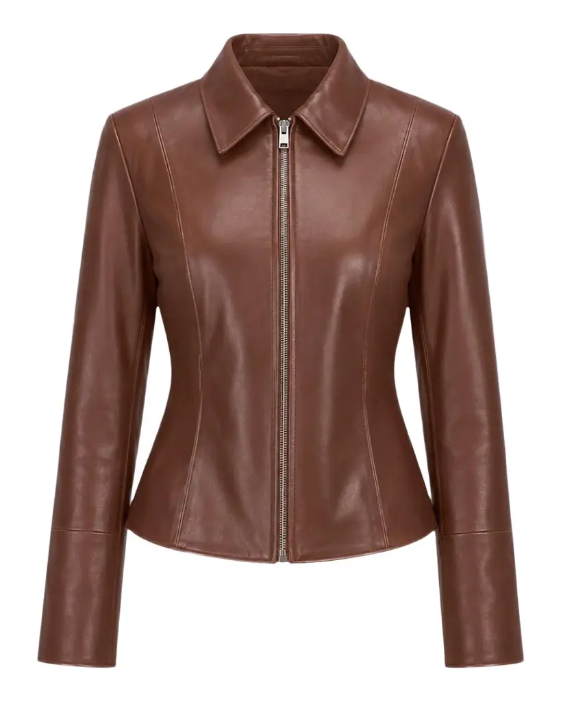 Oceana Fitted Leather Jacket Oceana Fitted Leather Jacket