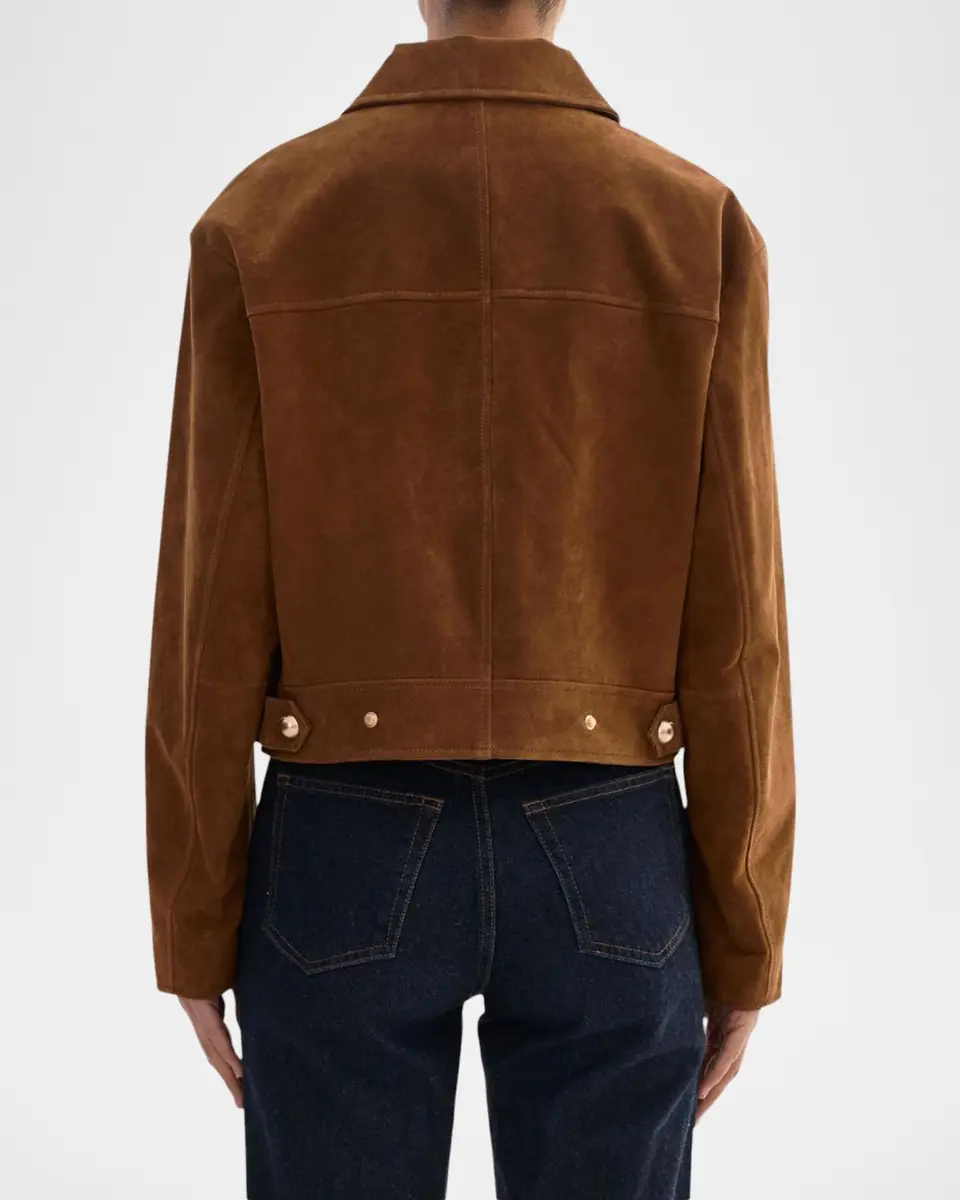 LAMARQUE Merida Suede Trucker Jacket | Thumbnail 2 LAMARQUE Merida Suede Trucker Jacket | Thumbnail 2