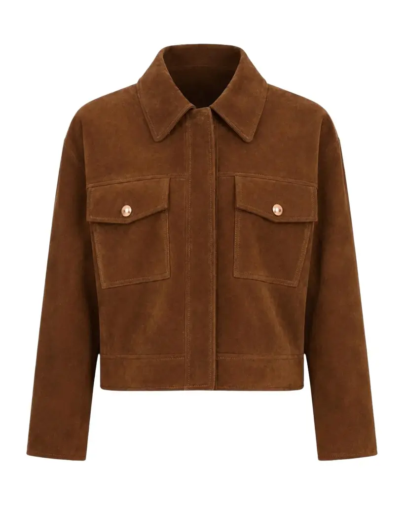 Merida Suede Trucker Jacket Merida Suede Trucker Jacket