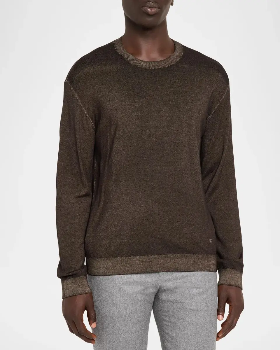 Emporio Armani Men's Virgin Wool Sweater | Thumbnail 4 Emporio Armani Men's Virgin Wool Sweater | Thumbnail 4