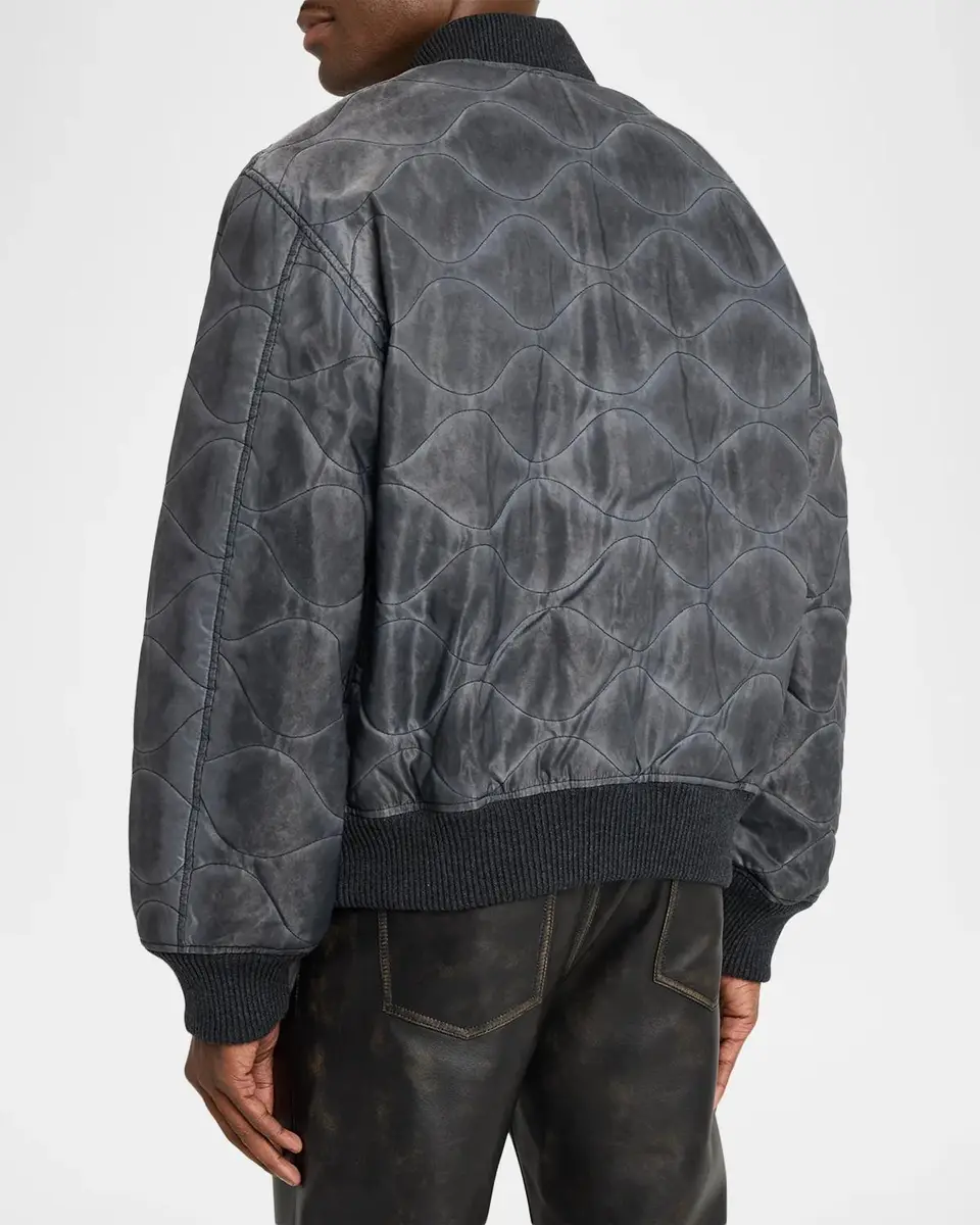 Diesel Men's J-Type Quilted Bomber Jacket | Thumbnail 3 Diesel Men's J-Type Quilted Bomber Jacket | Thumbnail 3