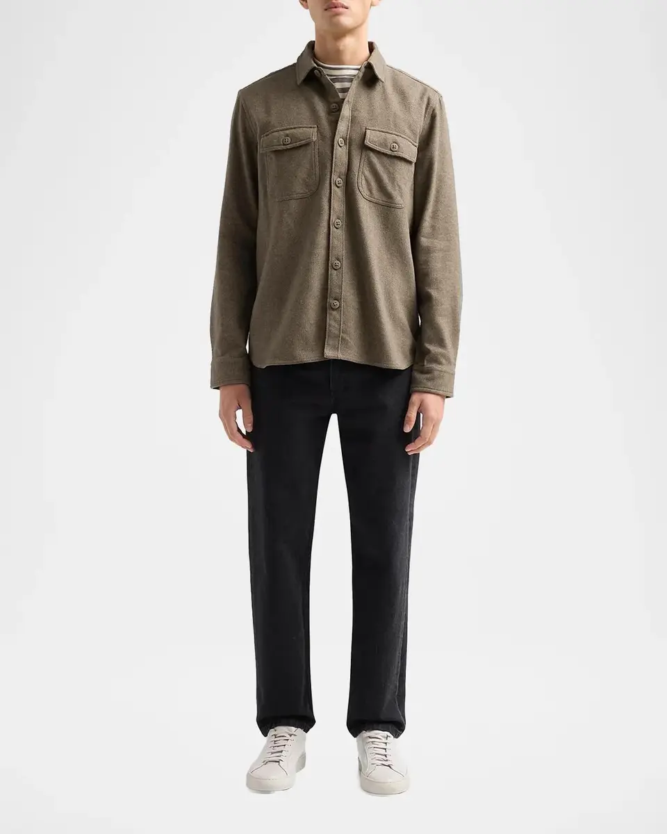 PAIGE Men's Seymore Brushed Cotton Twill Shirt Jacket | Thumbnail 2 PAIGE Men's Seymore Brushed Cotton Twill Shirt Jacket | Thumbnail 2