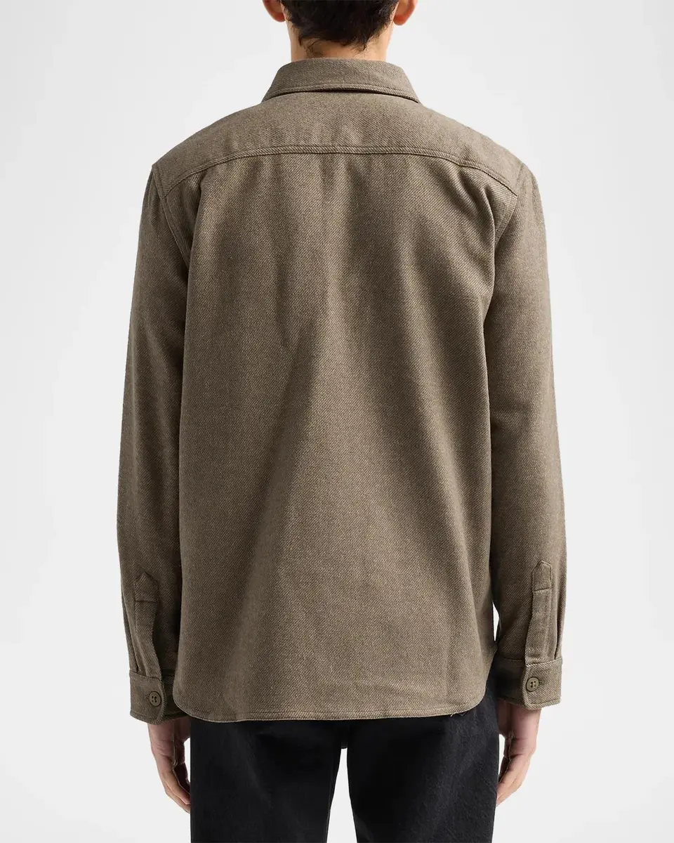 PAIGE Men's Seymore Brushed Cotton Twill Shirt Jacket | Thumbnail 3 PAIGE Men's Seymore Brushed Cotton Twill Shirt Jacket | Thumbnail 3